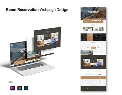 Room Reservation (Web Page) landing page webpage