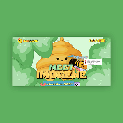 Imogene - design and development branding crypto design graphic design illustration logo typography ui ux