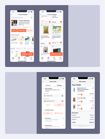 E-commerce mobile app checkout design mobile app shopping cart ui ux