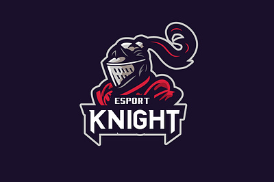 Knight design illustration logo mascot skull sport