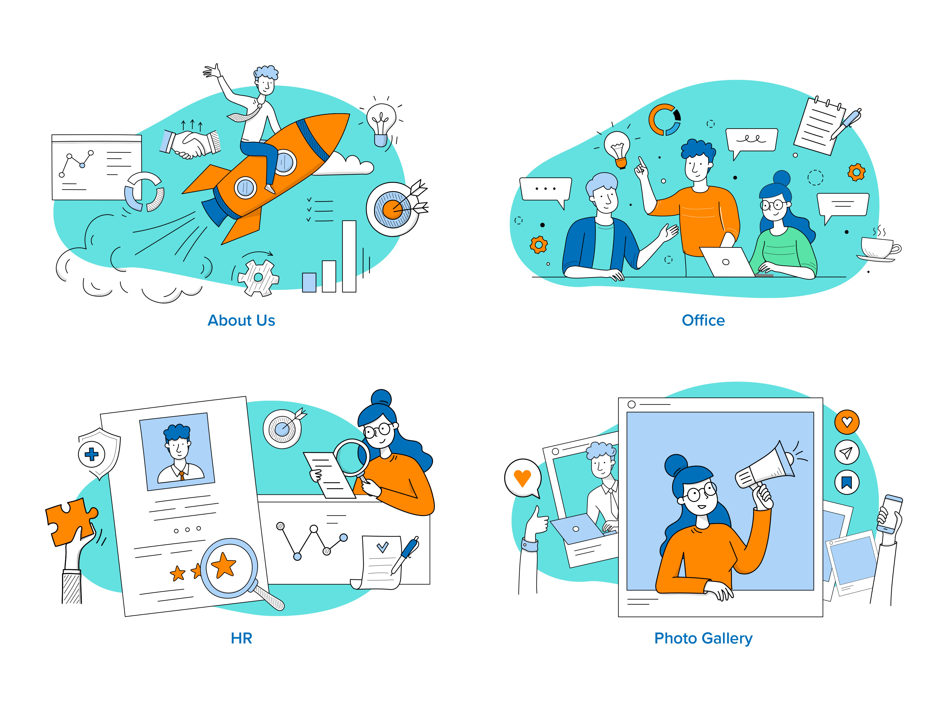 Company Illustrations branding illustration vector