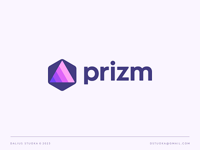 Simple Logo Design - Prism, Pyramid, Triangle, Gradient analytics artificial intelligence brand data design designer ecommerce geometric logo icon logo logodesign logotype modern prism pyramid saas simple logo software symbol tech