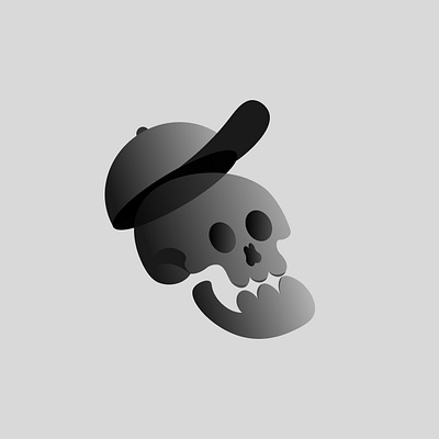 Skull design illustration logo skull vector