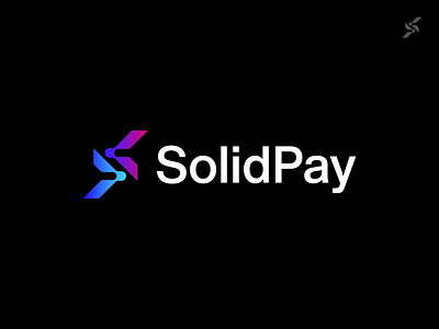 SolidPay - Logo design branding cool creative fintech graphic design icon letter s logo minimal payment simple swipe techbirds technology