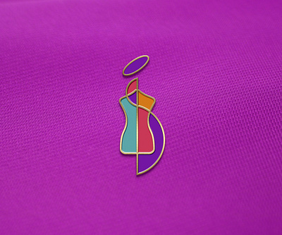 Tailor's pin branding design fashion logo logotype mannequin model pin podium pret a porter