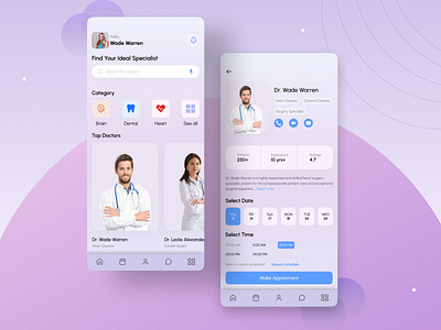 Design Of Medical & Healthcare Mobile Apps app branding design doctor healthcare interface medical medical healthcare mobile mobile apps ui ux