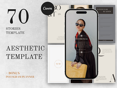 Minimalist Instagram Story Templates canva design canva template design instagram instagram post instagram stories instagram template