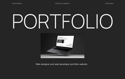 Portfolio website for a web designer design designsite designwebsite figma landingpage portfolio portfoliodesign readymag site development tilda ui uidesign uxdesign uxui web design webdesign webflow websitedesign