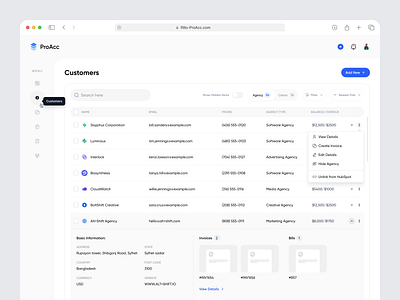 ProAcc - Money Management Saas by Filllo Design Agency on Dribbble