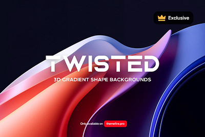 3D Gradient Twisted Shape Backgrounds 3d abstract backdrop background branding curved gradient graphic design illustration landing poster shape smooth texture twisted wallpaper wave waves website windows 11