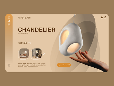 Designer chandelier concept animation design illustration ui ux