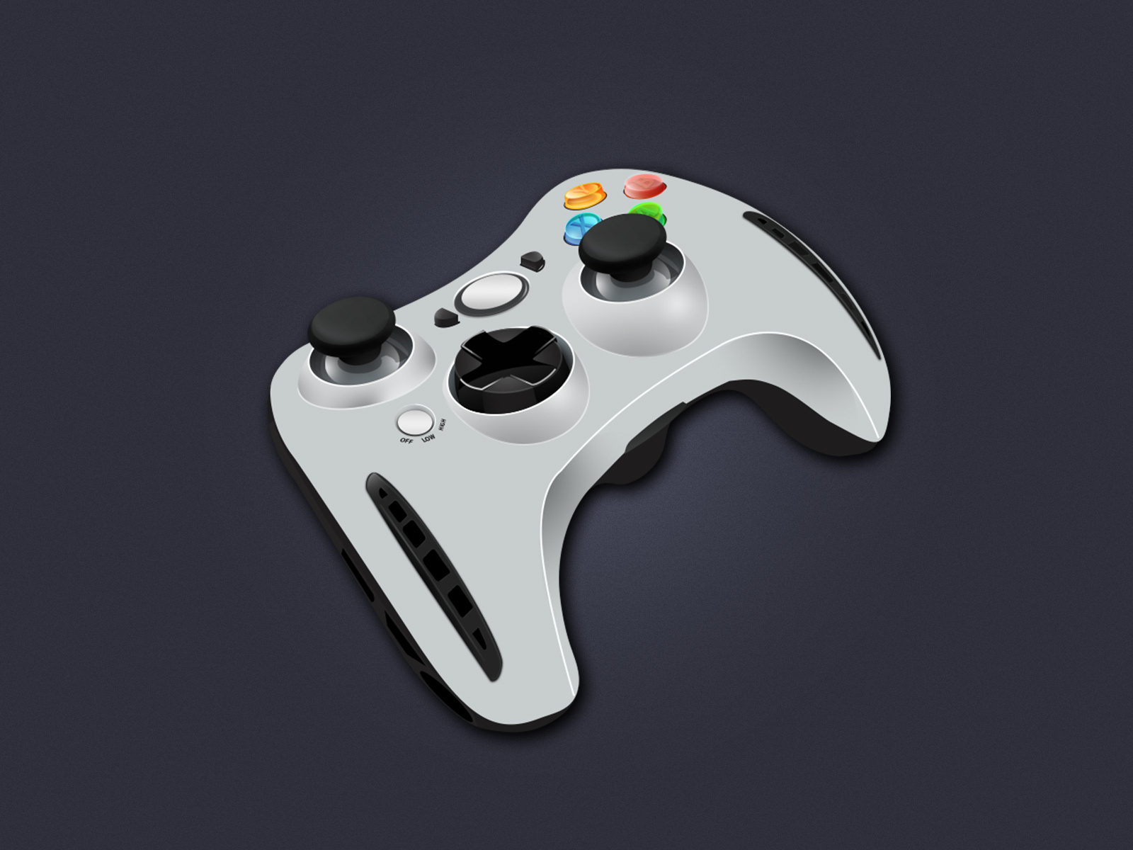 Controller II game icon illustration print tech vector
