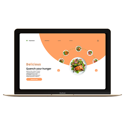 Food Desktop App Deign figma ui ux