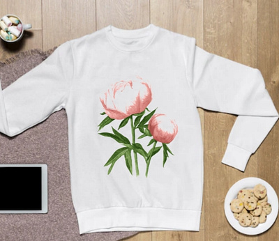 Flower T-shirt graphic design