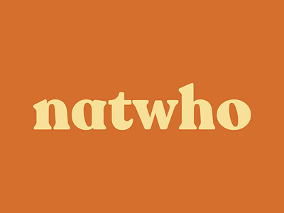 natwho logo branding design graphic design illustration logo typography vector