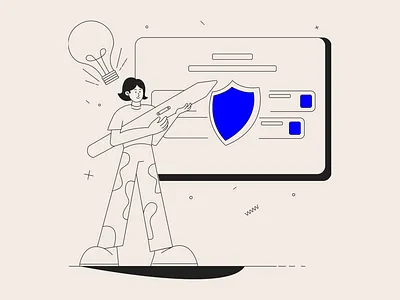 Illustration for presentation web site (2) blog business illustration design flat illustration minimal vector web