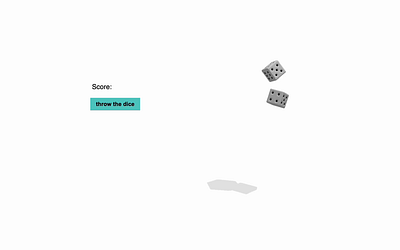 3D Dice Roller with Three.js and Cannon-es 3d animation chance dice diceroller gambling interactive animation threejs webgame