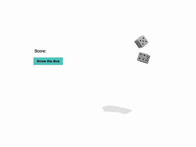 3D Dice Roller with Three.js and Cannon-es 3d animation chance dice diceroller gambling interactive animation threejs webgame