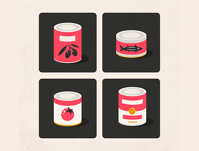 Сanned goods andy warhol canned goods cans fish food oldschool poster seventies sprat tomatoes