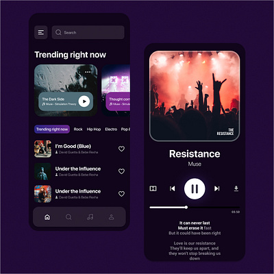 Music App Design-UIdesignz app branding dashboard design graphic design illustration logo mobile app design ui ux