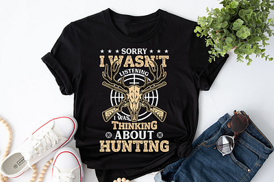 Hunting T-Shirt Design. design designer graphic design hunting hunting design illustration logo shirt t shirt design typography vector
