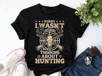 Hunting T-Shirt Design. design designer graphic design hunting hunting design illustration logo shirt t shirt design typography vector