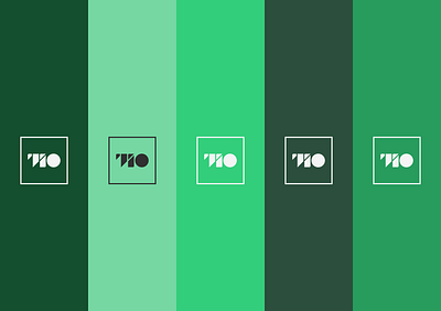TIO branding green logo minimal typography