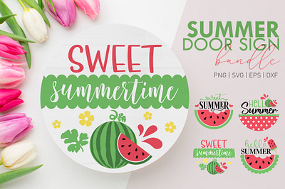 Welcome sign summer bundle graphic design