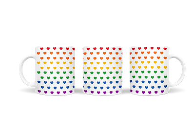 Mug wrap LGBT pride month design digital file dxf illustration lgbt logo mug pride pride month sublimation svg tshirt ui
