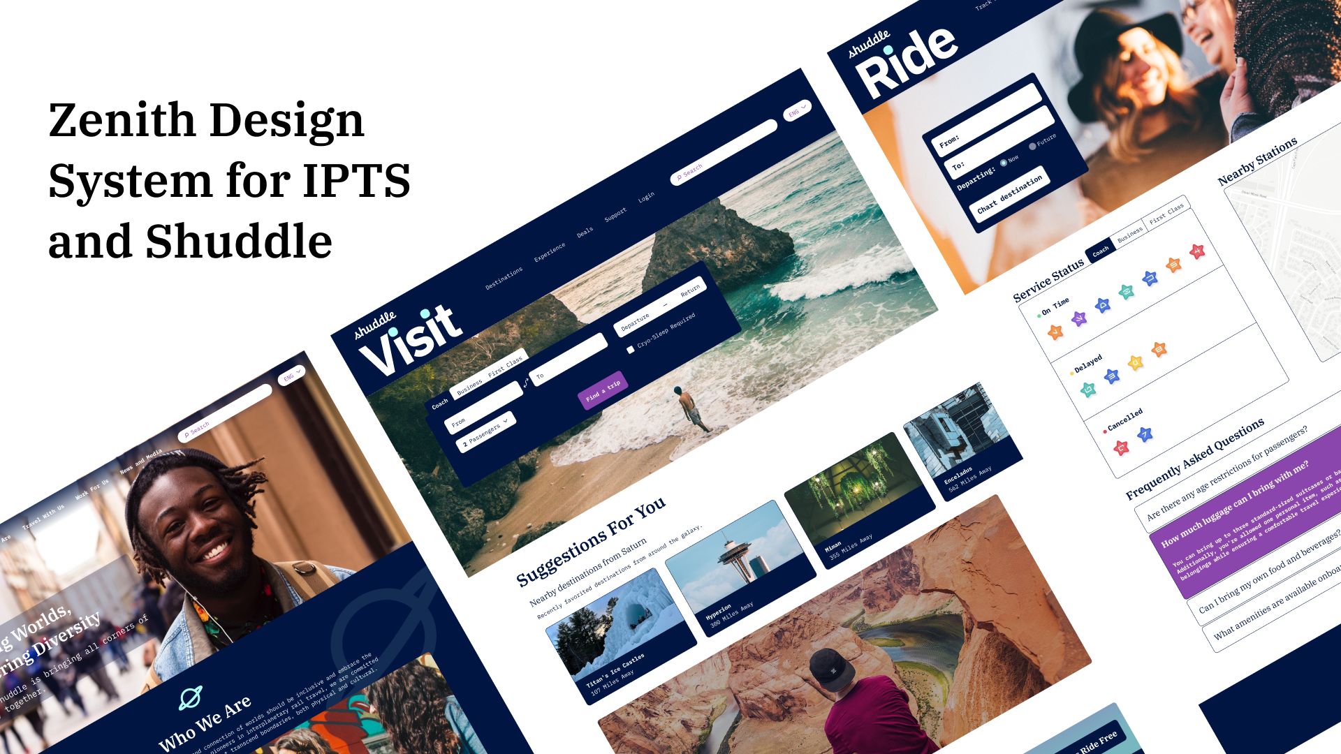 IPTS/Shuddle & Zenith Design System branding case study design design systems landing page systems