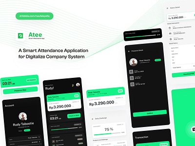 Atee Smart Attendance App - Full Preview⚡ appdesign design graphic design logo mobile design product design productdesign ui uiux design