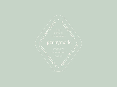 Pennymade Branding badge boutique brand design branding lettering lockup logo design logomark print store type typography