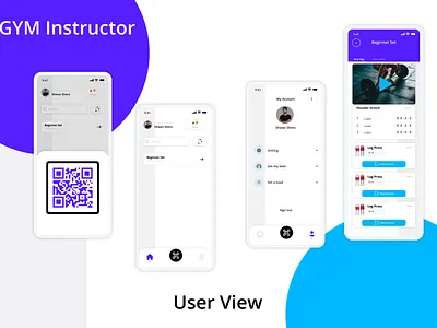 GYM Instructor app design design product design ui ui design ux ux design uxui