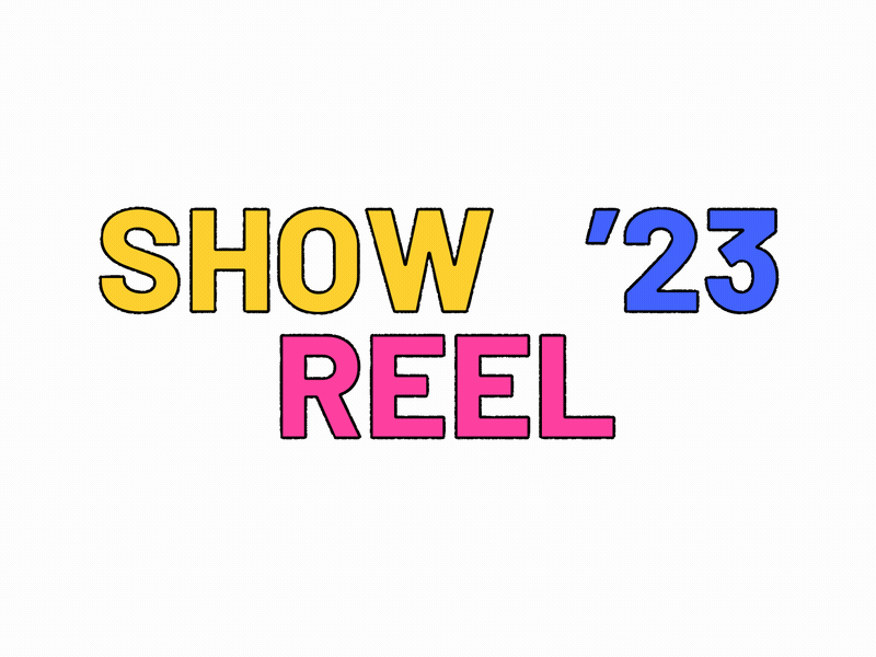 Reel Intro animation gif loop reel showreel typography