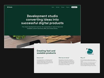 Ditobit web design black branding design green hero homepage landingpage programing ui web website