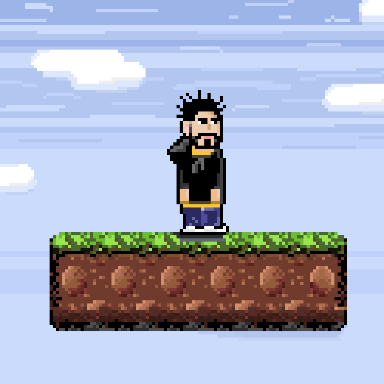 Avatar Pixel Animation animation aseprite avatar ground illustration man motion pixel pixel animation pixelart