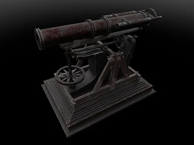 Canon Artillery 3d 3dmodel 3dmodeling animation arnoldrender autodesk autodeskmaya blender maya substance zbrush