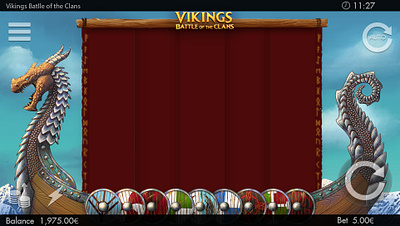 VIKINGS BATTLE of the CLANS graphic design slotgames