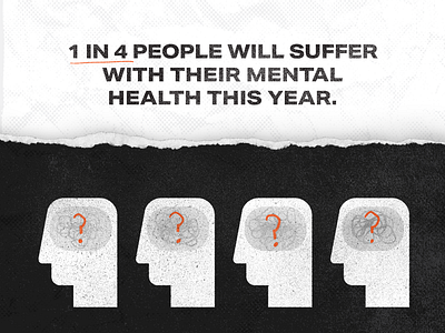 Mental Health Awareness Week anxiety counselling depression grainy grit infographic informative mental health poster social cause texture true grit wellbeing