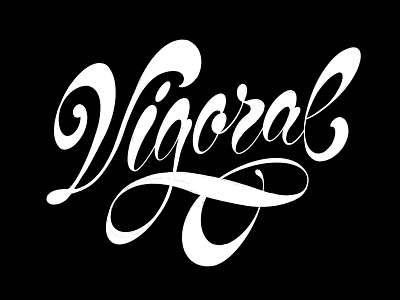 Vigoral handlettering lettering procreate script typeface vintage