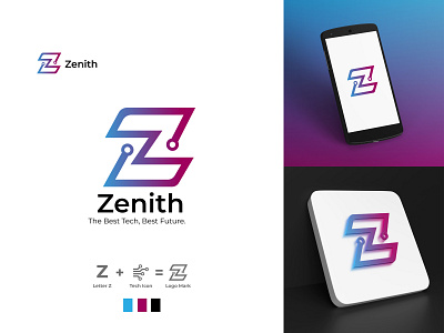 Zenith Logo Design, Logo, Logo Design, Letter Logo app icon best logo brand identity brand logo branding business logo design graphic design letter logo logo logo design logo icon logofolio symbol word logo