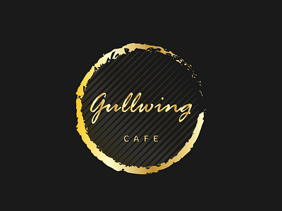GULLWING | Logo design branding cafe coffee elegant gold logo