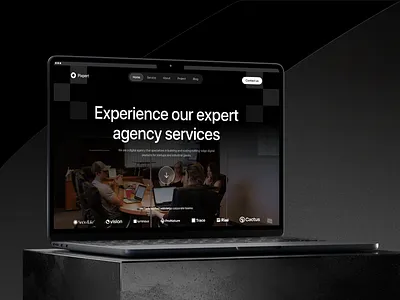 Pixpert - Digital Agency Landing Page agency agency dark mode agency landing page creative creative agency creative agency landing page dark mode design agency digital digital agency digital agency landing page digital agency mockup hero hero section section ui agency ui design web website agency