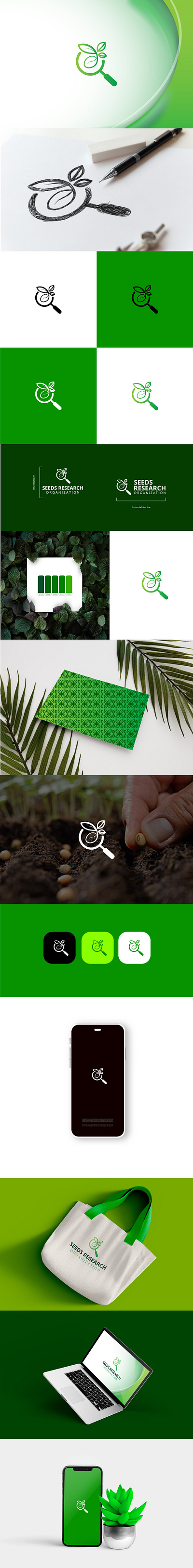 Seeds research Logo Design | logo full branding design branding graphic design green logo leaf logo logo logo design new researchlogo seeds logo