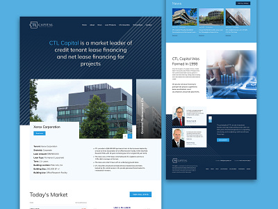 CTL Capital WordPress Web Design branding design graphic design illustration logo minimal typography ui ux vector