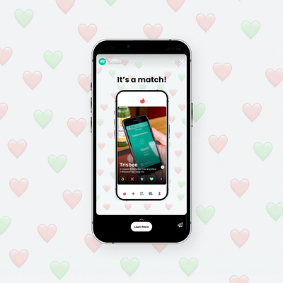 Trisbee Valentine's Day Ad app design graphic design ui ux