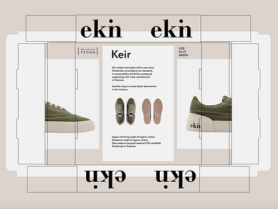 Sneaker Box Packaging Ekn Brand advertising box design branding colour concept design environmental design environmental packaging graphic design packaging recycle shoe packaging shoebox sneakerbox sneakers typography