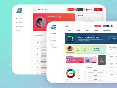 Dashboard dashboard fuel station graphic design transaction history trnsaction ui website
