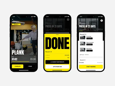 MyCoach — Fit app for a fit body. app clean coach design healthcare interface mobile app personal product progress bar sharing ui ux widget