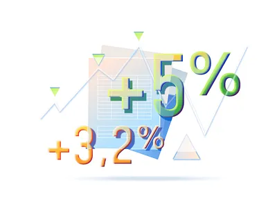 Corporate Securities – Vector Illustration bank banking branding control corporate design graphic design illustration page pages percent percentages scale ui vector